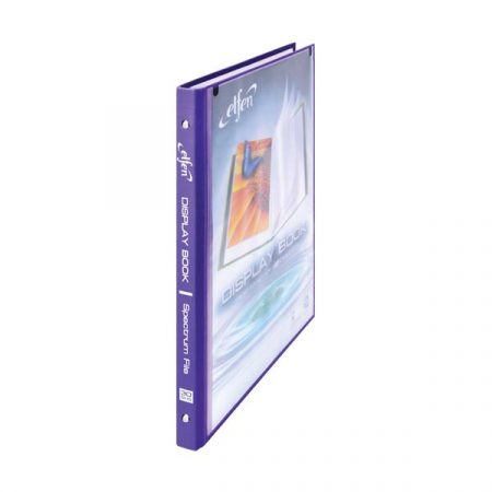 03 PP DISPLAY BOOK WITH FRONT POCKET_PURPLE