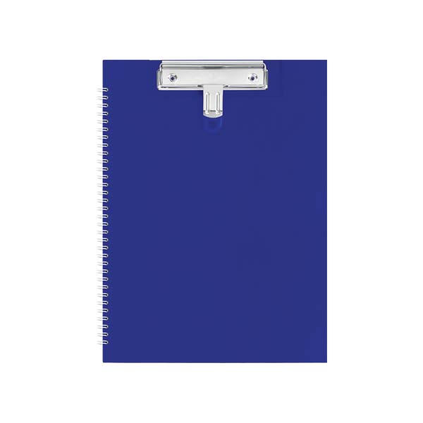 08 PP CLIP FOLDER WITH WIRED-BOUND_BLUE M