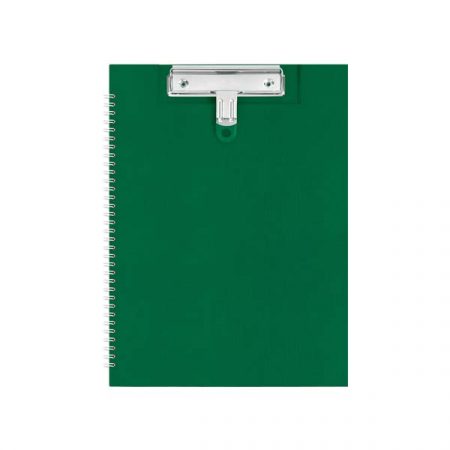 08 PP CLIP FOLDER WITH WIRED-BOUND_GREEN M