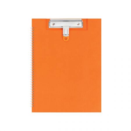 08 PP CLIP FOLDER WITH WIRED-BOUND_PAPAYA